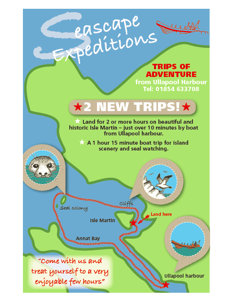 Route map in Loch Broom and Summer Isles